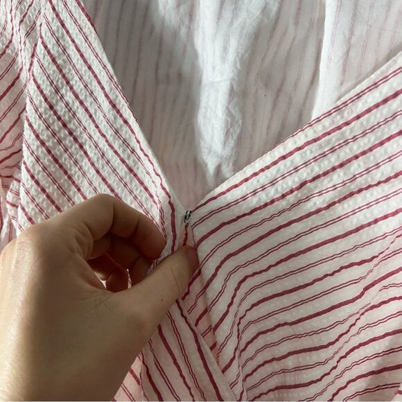 Rebecca Minkoff Melly Striped Bell Sleeve Wrap Top Size Small - Picture 9 of 11